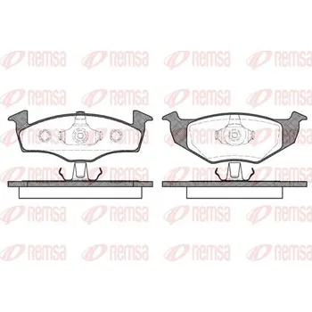 Brzdová destička Sada brzdových destiček, kotoučová brzda REMSA 0609.10
