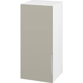Koupelnový nábytek Dřevojas Horní skříňka SYD 35 - N01 Bílá lesk / Úchytka T05 / M05 Béžová mat / Pravé