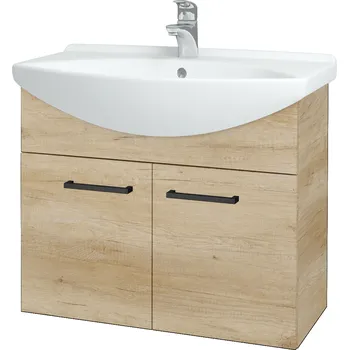 Koupelnový nábytek Dřevojas Koupelnová skříňka TAKE IT SZD2 75 - D15 Nebraska / Úchytka T06 / D15 Nebraska