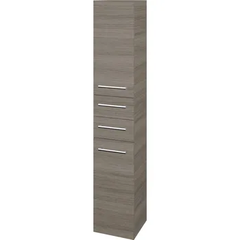 Koupelnový nábytek Dřevojas Vysoká skříň DOS SVD2Z2 35 - D03 Cafe / Úchytka T03 / D03 Cafe / Levé