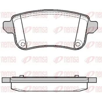 Brzdová destička Sada brzdových destiček, kotoučová brzda REMSA 1387.10