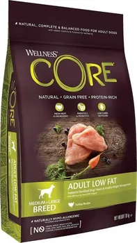 Krmivo pro psa Wellness Pet Food Core Adult Low Fat Medium/Large Breed Turkey 10 kg