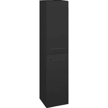 Koupelnový nábytek Dřevojas Vysoká skříň DOS SVD2 35 - N03 Graphite / Úchytka T06 / N03 Graphite / Pravé