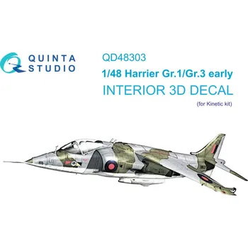Plastikový model 1/48 Harrier Gr.1/Gr.3 Early 3D-Printed&col.Inter.