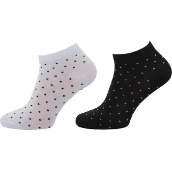 Dámské ponožky Dámské kotníkové ponožky NOVIA | puntíky 1141 - balení 4páry Velikost: 24-25 ( 37-38 )