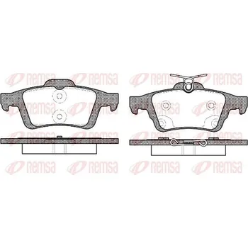 Brzdová destička Sada brzdových destiček, kotoučová brzda REMSA 0842.70