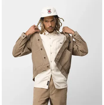 Pánská větrovka VANS bunda - Drill Chore Coat Corduroy Ii Desert Taupe (YEH) velikost: M