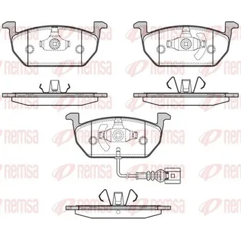 Brzdová destička Sada brzdových destiček, kotoučová brzda REMSA 1601.01