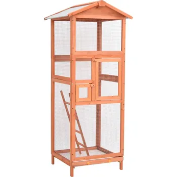 Voliéra z masivní jedle 68 x 62 x 166 cm