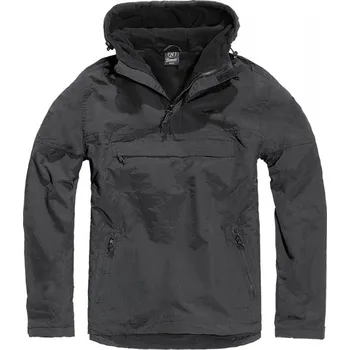 Oblečení a móda Černá pánská bunda Brandit Fleece Pull Over Windbreaker L