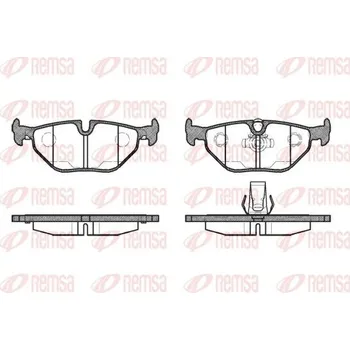 Brzdová destička Sada brzdových destiček, kotoučová brzda REMSA 0265.15