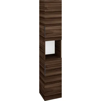 Koupelnový nábytek Dřevojas Vysoká skříň DOS SVD2O 35 - D06 Ořech / Úchytka T07 / D06 Ořech / Pravé