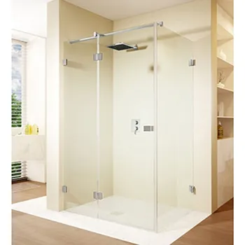 Riho Scandic NXT čtyřúhelníkový sprchový kout 157x87x200 cm, levé, chrom, Riho-Shield, číré sklo (G001073120)