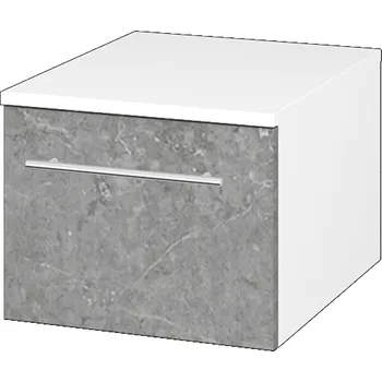 Koupelnový nábytek Dřevojas Nízká skříňka DOS SNZ1 40 - N01 Bílá lesk / Úchytka T02 / D20 Galaxy