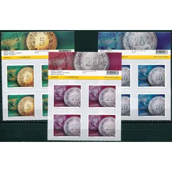 Poštovní známka Swiss post (2022) MiNr. 2750 - 2752 ** 4-bl - Švýcarsko - Mince