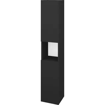 Koupelnový nábytek Dřevojas Vysoká skříň DOS SVD2O 35 - N03 Graphite / Bez úchytky T31 / N03 Graphite / Levé