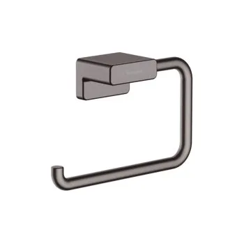 Hansgrohe AddStoris KARTÁČOVANÝ ČERNÝ CHROM Držák na toaletní papír bez krytky