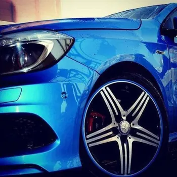 Ochranná páska lemující disky kol - modrá