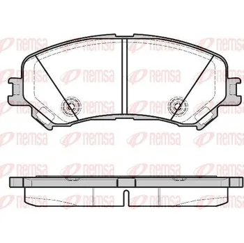 Brzdová destička Remsa 1318.20 Sada brzdových destiček, kotoučové brzdy