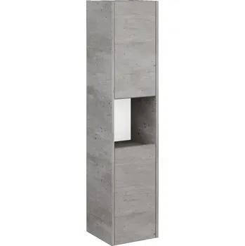 Koupelnový nábytek Dřevojas Vysoká skříň BONO SVD2O 35 - D01 Beton / Úchytka T34 / D01 Beton / Pravé