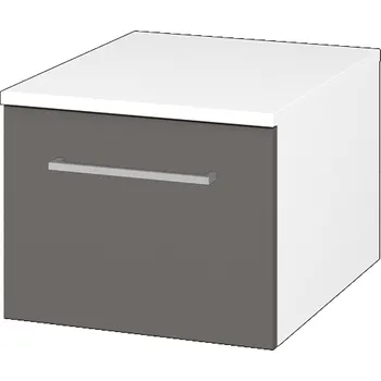 Koupelnový nábytek Dřevojas Nízká skříňka DOS SNZ1 40 - N01 Bílá lesk / Úchytka T04 / N06 Lava