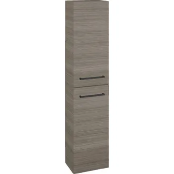 Koupelnový nábytek Dřevojas Vysoká skříň DOS SV1D2 35 - D03 Cafe / Úchytka T06 / D03 Cafe / Pravé