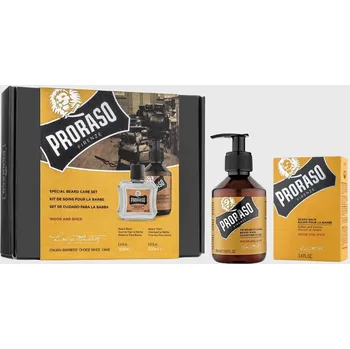 Kosmetika Proraso Wood and Spice Dárková sada balzámu a mýdla na plnovous
