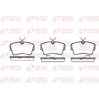 Brzdová destička Sada brzdových destiček, kotoučová brzda REMSA 0173.00