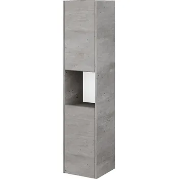Koupelnový nábytek Dřevojas Vysoká skříň BONO SVD2O 35 - D01 Beton / Úchytka T34 / D01 Beton / Levé