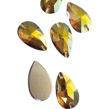 Drahý kámen Elis DROP - 17x28mm Sunshine