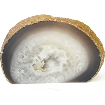 Přírodní kámen Achátová geoda s dutinkou z Brazílie 706g