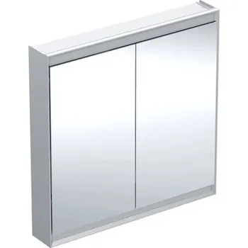 Geberit One zrcadlová skříňka, ComfortLight, 2x dvířka, 90x90x15 cm, hliník (505.813.00.1)