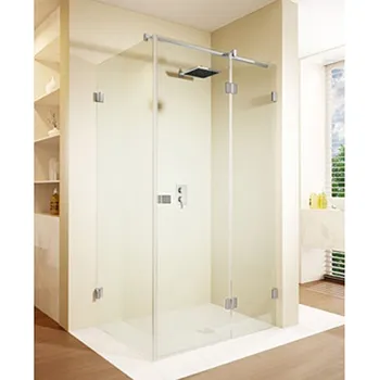 Riho Scandic NXT čtyřúhelníkový sprchový kout 117x97x200 cm, pravé, chrom, Riho-Shield, číré sklo (G001068120)