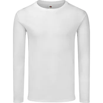 Pánské tričko Fruit of the Loom Pánské triko s dlouhým rukávem 61-446-0 White 4XL