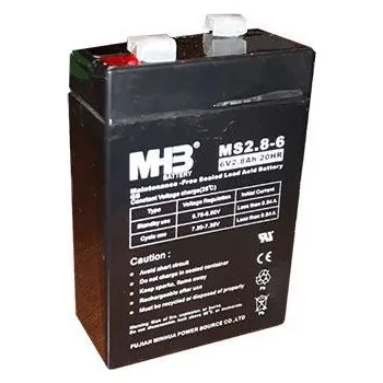 Záložní baterie Pb akumulátor MGB VRLA AGM 6V/2,8Ah