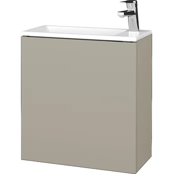 Koupelnový nábytek Dřevojas Koupelnová skříňka VARIANTE SZD 50 umyvadlo Zoom - L04 Béžová vysoký lesk / L04 Béžová vysoký lesk / Pravé