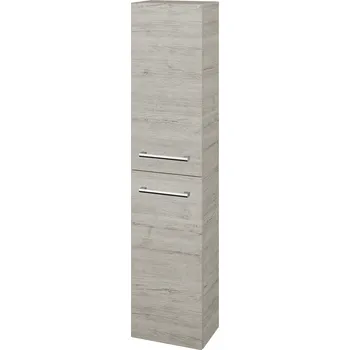 Koupelnový nábytek Dřevojas Vysoká skříň DOS SV1D2 35 - D05 Oregon / Úchytka T03 / D05 Oregon / Levé