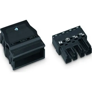 Elektrická zásuvka WAGO 770-134 síťový konektor WINSTA MIDI zástrčka, rovná Počet kontaktů: 4 25 A bílá 25 ks