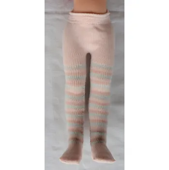 Doplněk pro panenku Punčocháče na Las Amigas - světle růžové - pruhované (Las Amigas - 32 cm)