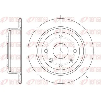 Brzdový kotouč Brzdový kotouč REMSA 6876.00