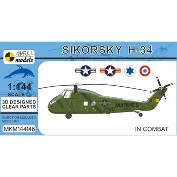 Plastikový model 1/144 Sikorsky H-34 In Combat (4x camo)