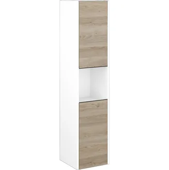 Koupelnový nábytek Dřevojas Vysoká skříň BONO SVD2O 35 - N01 Bílá lesk / Úchytka T33 / D17 Colorado / Pravé