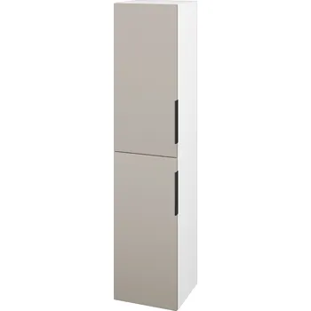 Koupelnový nábytek Dřevojas Vysoká skříň DOS SVD2 35 - N01 Bílá lesk / Úchytka T07 / N07 Stone / Levé
