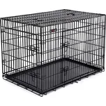 Přepravní klec pro zvířata Levino XXL 122 cm černá