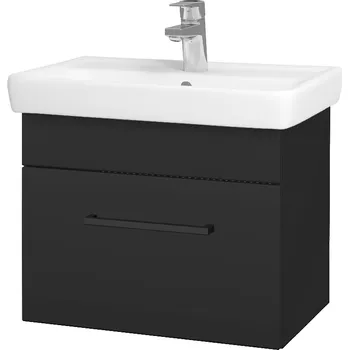 Koupelnový nábytek Dřevojas Koupelnová skříňka SOLO SZZ 55 - N03 Graphite / Úchytka T06 / N03 Graphite