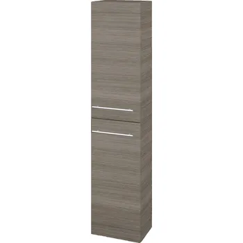 Koupelnový nábytek Dřevojas Vysoká skříň DOS SV1D2 35 - D03 Cafe / Úchytka T02 / D03 Cafe / Levé