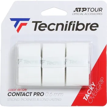 Omotávky Tecnifibre ATP Pro Contact 3 ks, white TECNIFIBRE