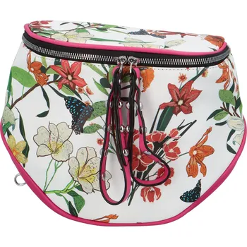 Ledvinka Hravá květinová módní ledvinka Megane, fuchsiová