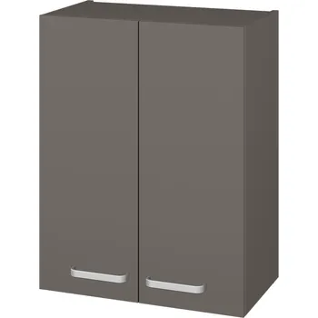 Koupelnový nábytek Dřevojas Horní skříňka DOS SYD2 60 - N06 Lava / Úchytka T01 / N06 Lava