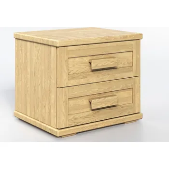 Noční stolek Nábytek Rovder Jasanový noční stolek Laura dvouzásuvkový, Rovder